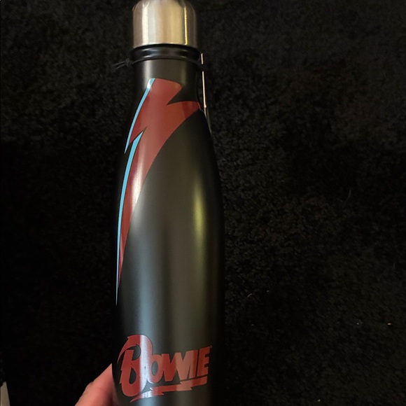 Rocksax Bowie Lightning Bolt Black Drinking Water Bottle New/box - Picture 2 of 6